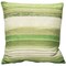 Pillow D�cor Sedona Stripes Green Throw Pillow 20x20 Inches Square, Complete Pillow with Polyfill Pillow Insert
